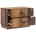 vidaXL Nočný stolík Staré drevo 62 x 34,5 x 44,5 cm Kompozitné drevo