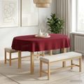 vidaXL Uterák na stôl Oválny Víno červené 130 x 220 cm