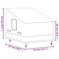 vidaXL Kryt na záhradnú stoličku 79x97x48/74cm 600D oxford. látka