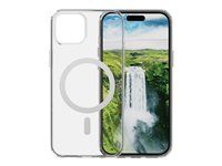 Zadný kryt pre mobilný telefón - kompatibilita s MagSafe - D3O, plast - priesvitná - pre Apple iPhone 13, 14, 15, 16e, 17e