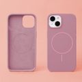 Tenké silikónové puzdro Mag pre iPhone 12 / 12 Pro 6,1" ružová