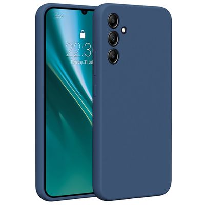 Puzdro Etteri Silicone pre Samsung Galaxy A34 5G tmavomodrá