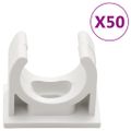 vidaXL Káblové rozvody so sponami Ø20 mm 30 m PVC
