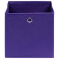 vidaXL Úložné boxy 4 ks, fialové 32x32x32 cm, látka