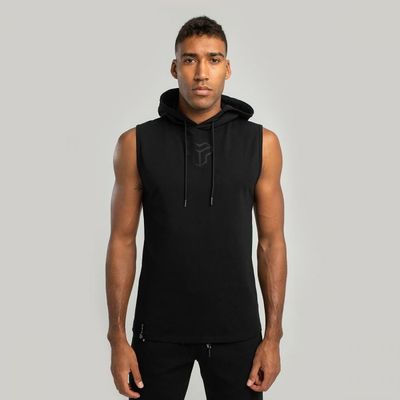 Tielko Essential Hoodie Tank Black - STRIX, veľkosť XXL, 47% cotton, 48% viscose, 5% elastan