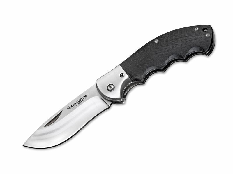 Magnum 01RY526 NW Skinner vreckový lovecký nôž 8,5 cm, čierna, G10