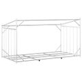 vidaXL Regál na krbové drevo s pláštenkou 200,5x100,5x110,5 cm