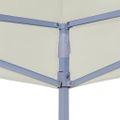 vidaXL Strecha na párty stan 4x3 m, krémová 270 g/m²