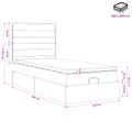 vidaXL Polohovací postel s matrací Čierna 100 x 200 cm Látka