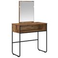 vidaXL Toaletný stolík Staré drevo 81 x 40 x 131 cm Kompozitné drevo