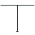 vidaXL Súprava markízových stĺpikov antracitová 300x245 cm železo