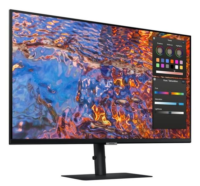 Samsung ViewFinity S8/S80PB/32"/IPS/4K UHD/60Hz/5ms/Čierna/2R LED monitor, 32", IPS, 3840×2160, 16:9, 5ms, 350cd/m2, 1000:1, HDMI, DisplayPort, USB-C, 3× USB, LAN, VESA, PIVOT, en. tr. G, čer