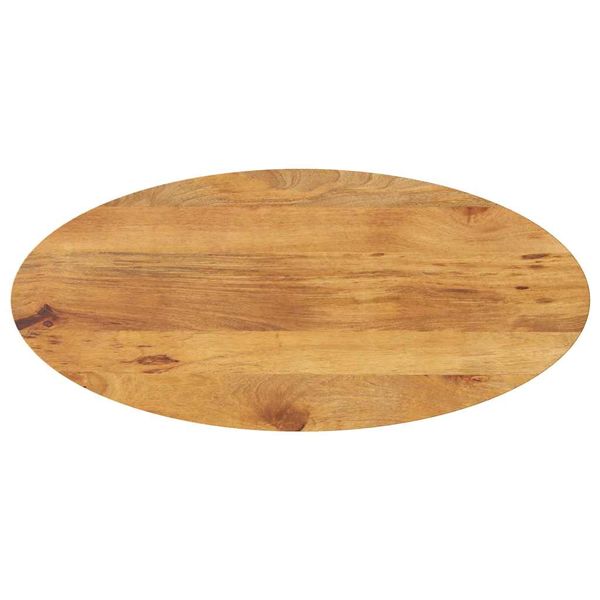 vidaXL Stolová doska 140x50x3,8 cm oválna masívny mangovník