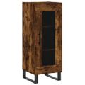 vidaXL Komoda dymový dub 34,5x34x90 cm spracované drevo