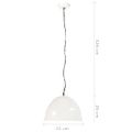vidaXL Industriálna vintage závesná lampa 25 W, biela 31 cm E27