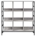 vidaXL Komoda sivá sonoma 102x32x103,5 cm kompozitné drevo
