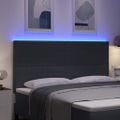 vidaXL LED hlavová doska Tmavo šedá 180 cm Kordúrová tkanina