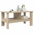 vidaXL Konferenčný stolík Sonoma dub 90 x 50 x 45 cm Kompozitné drevo