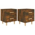 vidaXL Nočné stolíky 2 ks dymový dub 40x35x47,5 cm