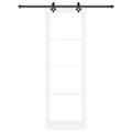 vidaXL Posuvné dvere ORKDAL 78 x 232 cm Biela a čierna