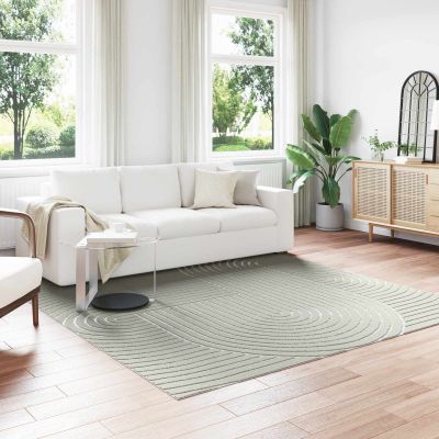 vidaXL Kusové koberce Štvorcový PALMERAS Zelená 240 x 240 cm Polyester