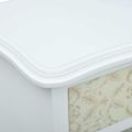 vidaXL Nočný stolík biely a sivý 40x30x62 cm MDF
