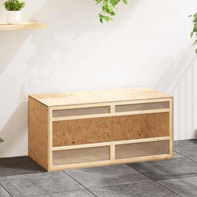 170885 vidaXL Terárium spracované drevo 100x47x47 cm