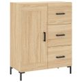 vidaXL Vysoká skrinka dub sonoma 69,5x34x180 cm spracované drevo