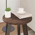 vidaXL Vrchná doska Ø 30 x 1,5 cm Okrúhly Kompozitné drevo Hnedý dub