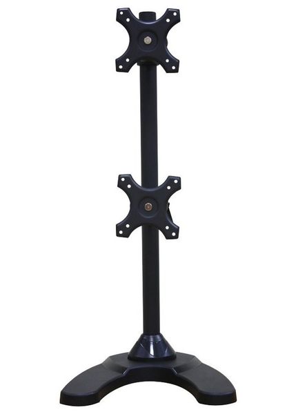 Neomounts FPMA-D700DDV/Držák displeje/na stůl/10-27"/stojan+průchodka/VESA 100X100/nosn. 2x6kg/2 displeje vert/černý Stojan, VESA, stolní, pro 2 ploché monitory nad sebou, úhloprícka 10"-27", náklon 180°, otácení 180°, rotace 360°, nosnost 12kg,