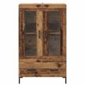 vidaXL Highboard Staré drevo 69,5 x 31 x 115 cm Kompozitné drevo