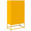 vidaXL Highboard horčicová žltá 68x39x123 cm Oceľ