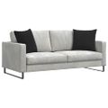 vidaXL Vankúše na pohovku 2 pcs Čierna 50 x 50 cm Kordúrová tkanina