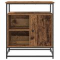 vidaXL Servírovacia skriňa Staré drevo 69 x 35 x 80 cm