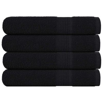 vidaXL Uteráky FROGN 4 ks čierne 100x200 cm 360 g/m²