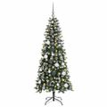 vidaXL Umelý vianočný stromček Zelená 150 cm PVC, plast a oceľ