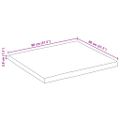vidaXL Stolová doska 80x80x3,8 cm štvorcová masívna akácia živá hrana