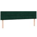 vidaXL Box Spring Posteľ s matracom Tmavo zelená 200x210 cm Zamat