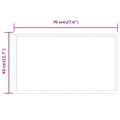 vidaXL LED kúpeľňové zrkadlo 40x70 cm
