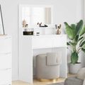 vidaXL Toaletné stolíky do spálne Biela 80 x 39,6 x 135 cm