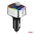 FM vysielač 1×USB-C microSD 12V 24V AMIO-04652