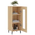 vidaXL Komoda dub sonoma 34,5x34x90 cm spracované drevo