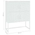 vidaXL Vysoká skrinka biela 80x35x100 cm oceľ