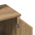 vidaXL toaletný stolík so zrkadlom Artisan Dub 86,5x35x136 cm