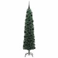 vidaXL Umelý vianočný stromček Zelená 180 cm PVC, oceľ a plast