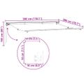 vidaXL Rám markízy Béžová 300 x 200 cm Polyester s PU povrchom