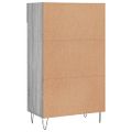 vidaXL Botník sivý dub sonoma 60x35x105 cm kompozitné drevo