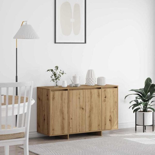 vidaXL Servírovacia skriňa dub artisan 120 x 41 x 75 cm
