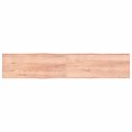 vidaXL Stolová doska svetlohnedá 200x40x(2-6)cm ošetrený masív hrany