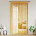 vidaXL String Curtains 2 ks Zlaté 140x250 cm